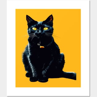 MY BLACK CAT RULE Posters and Art